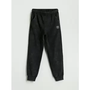 LCW Kids Siyah Beli Lastikli Erkek Çocuk Jogger Eşofman Altı
