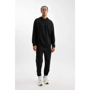 D6830 DeFactoFit Sporcu Jogger Eşofman Altı Standart Fit Beli Paçası Lastikli Cepli
