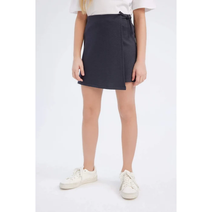 Defacto Antrasit Kız Çocuk Şort Etek