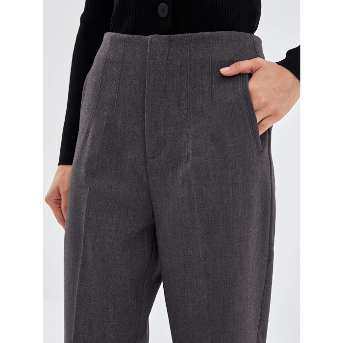 LCW Vision GRİ Kadın Havuç Kesim Düz Pantolon