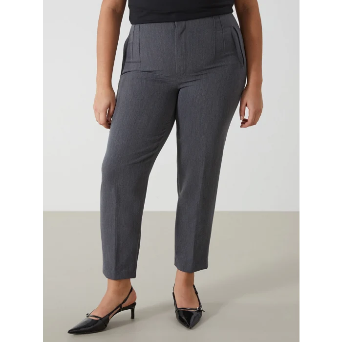 LCW Vision GRİ Kadın Havuç Kesim Düz Pantolon