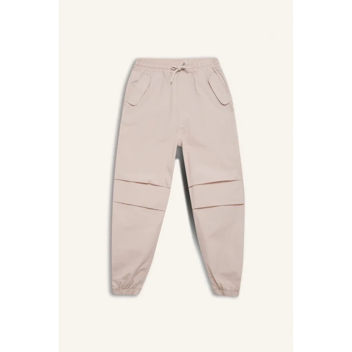 Defacto D985 Bej Erkek Çocuk Jogger Standart Paça Paraşüt Pantolon