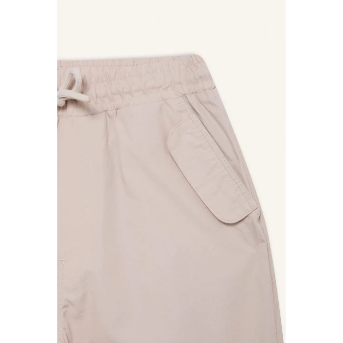 Defacto D985 Bej Erkek Çocuk Jogger Standart Paça Paraşüt Pantolon