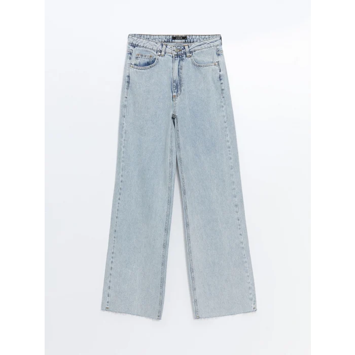 XSIDE MAVİ Wideleg Kadın Jean Pantolon
