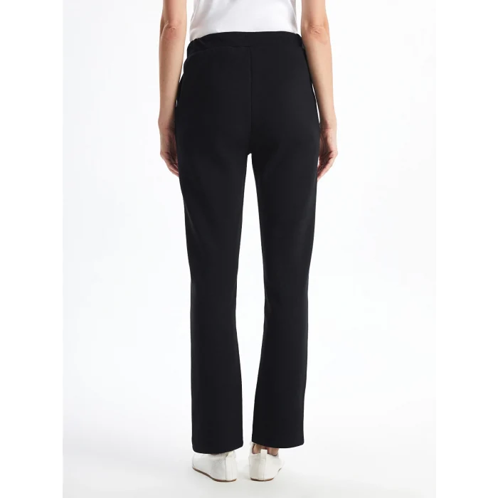 LCWAIKIKI Basic SİYAH Beli Lastikli Kadın Kalın Eşofman Altı