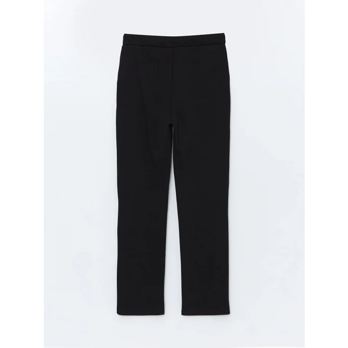 LCWAIKIKI Basic SİYAH Beli Lastikli Kadın Kalın Eşofman Altı