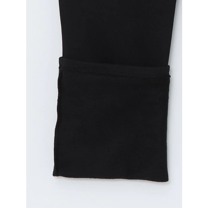 LCWAIKIKI Basic SİYAH Beli Lastikli Kadın Kalın Eşofman Altı