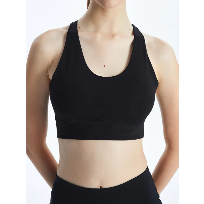 XSIDE ACTIVE SİYAH Kadın U Yaka Düz Spor Büstiyer