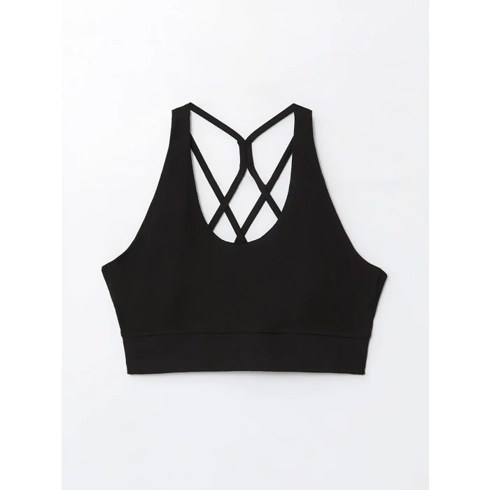 XSIDE ACTIVE SİYAH Kadın U Yaka Düz Spor Büstiyer