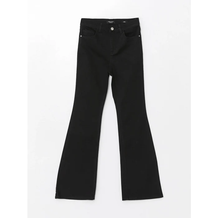 LCW Jeans SİYAH Mars Flare Kadın Jean Pantolon