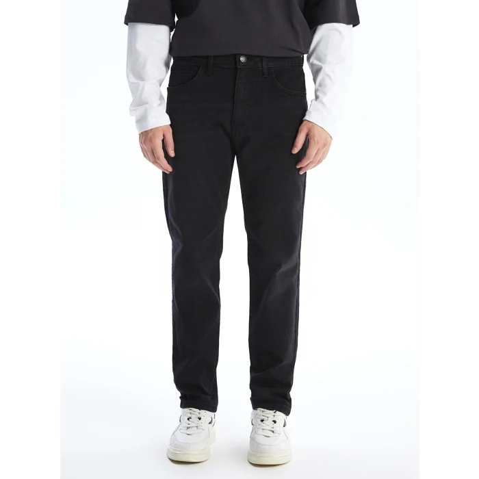 LCW Jeans SİYAH 730 Havuç Kalıp Erkek Jean Pantolon