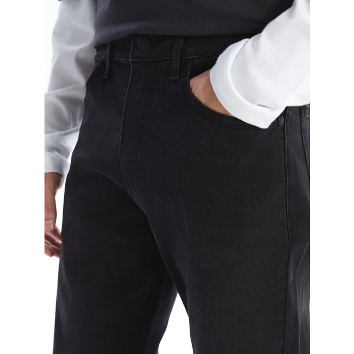 LCW Jeans SİYAH 730 Havuç Kalıp Erkek Jean Pantolon