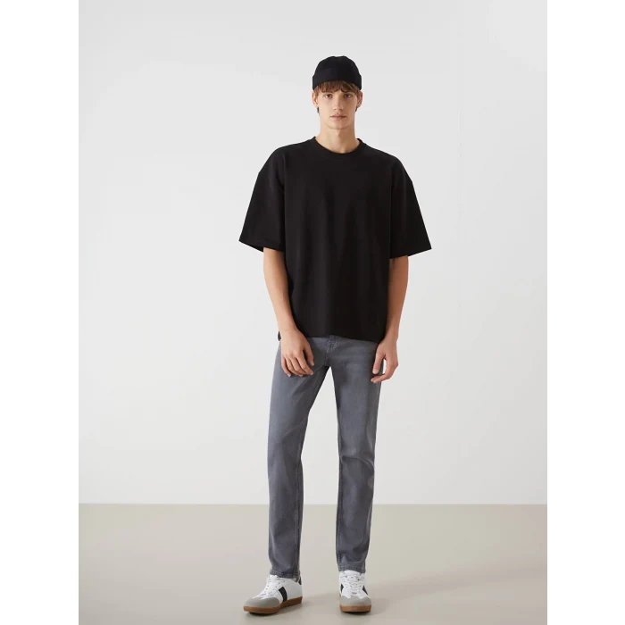 XSIDE SİYAH Bisiklet Yaka Kısa Kollu Erkek Tişört