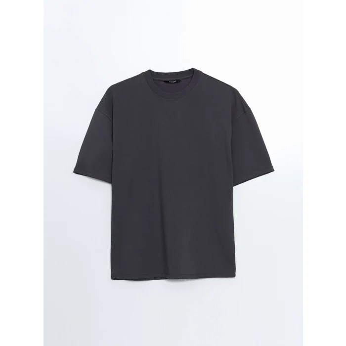 XSIDE ANTRASİT Bisiklet Yaka Kısa Kollu Erkek Tişört