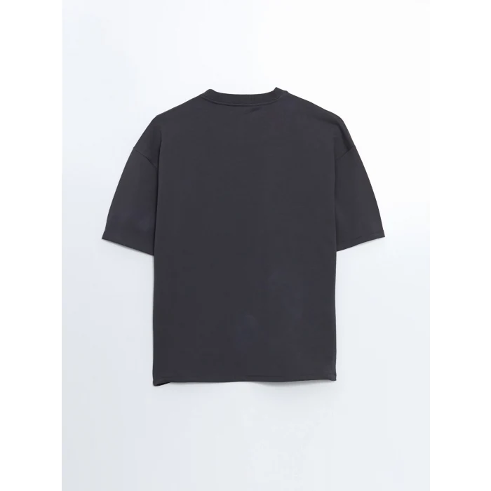 XSIDE ANTRASİT Bisiklet Yaka Kısa Kollu Erkek Tişört