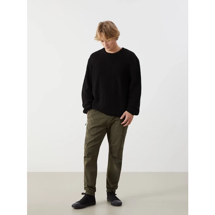 XSIDE HAKİ Standart Kalıp Gabardin Erkek Jogger Pantolon