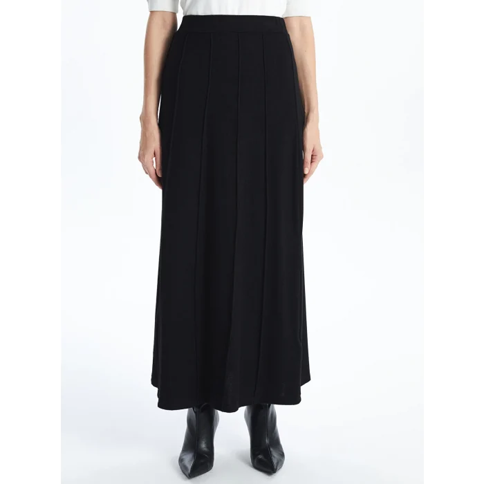 LCW Grace SİYAH Beli Lastikli A Kesim Kadın Etek