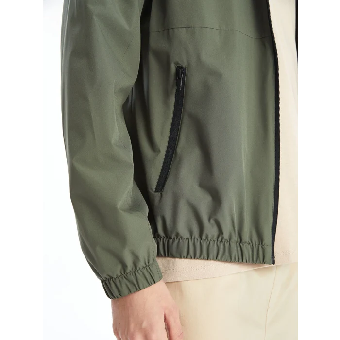 LCW Casual HAKİ Standart Kalıp Kapüşonlu Erkek Mont