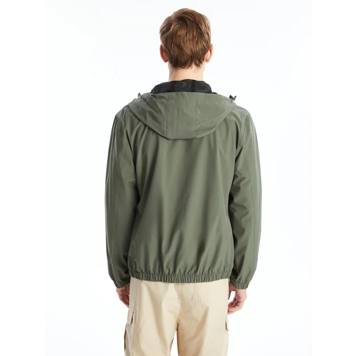 LCW Casual HAKİ Standart Kalıp Kapüşonlu Erkek Mont