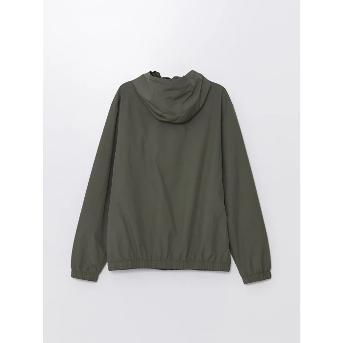 LCW Casual HAKİ Standart Kalıp Kapüşonlu Erkek Mont