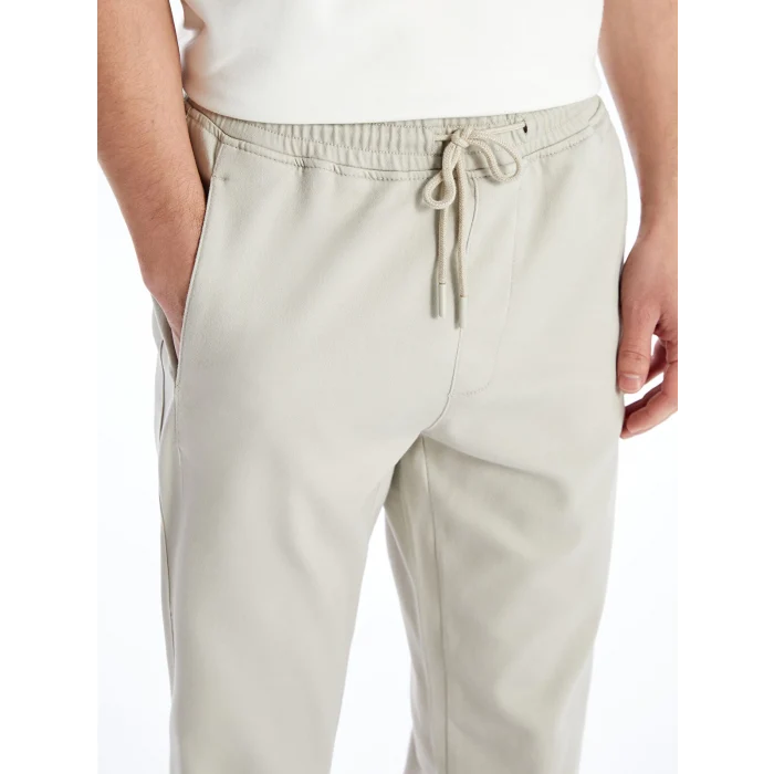 LCW Casual BEJ Slim Fit Armürlü Erkek Pantolon