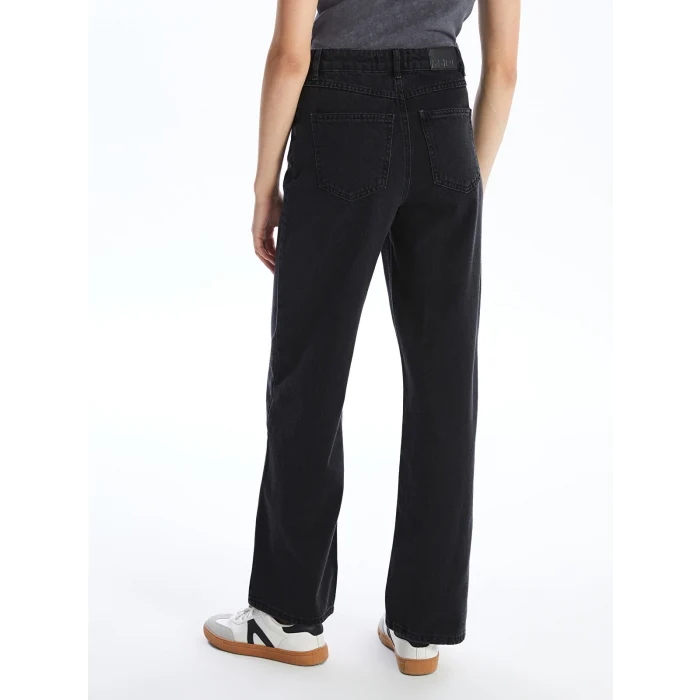 XSIDE SİYAH Wideleg Kadın Jean Pantolon