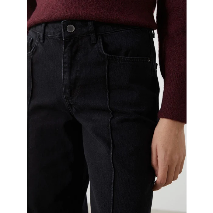 LCW Jeans SİYAH Wideleg Kadın Jean Pantolon