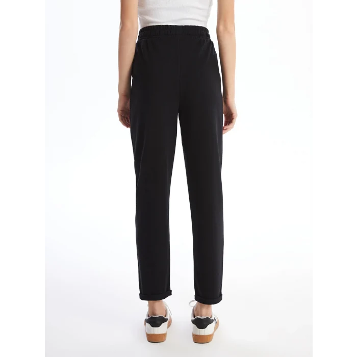 LCW Vision SİYAH Kadın Beli Lastikli Düz Eşofman Altı