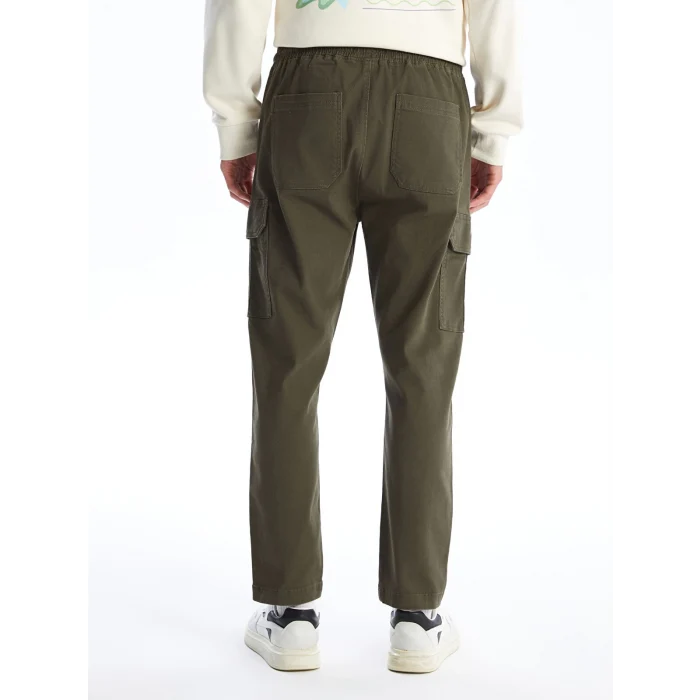 XSIDE HAKİ Standart Kalıp Gabardin Erkek Kargo Pantolon