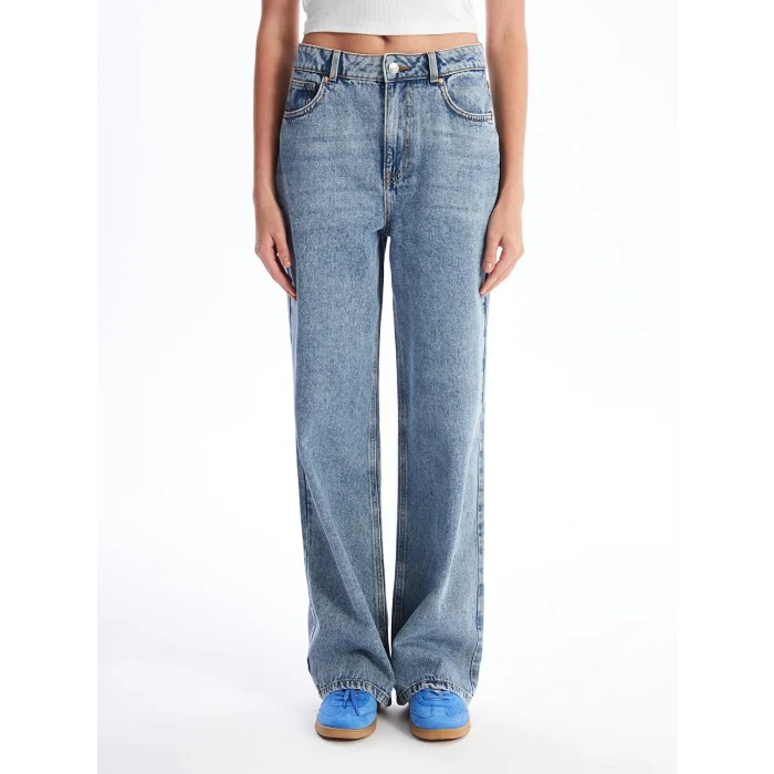 XSIDE MAVİ Wideleg Kadın Jean Pantolon