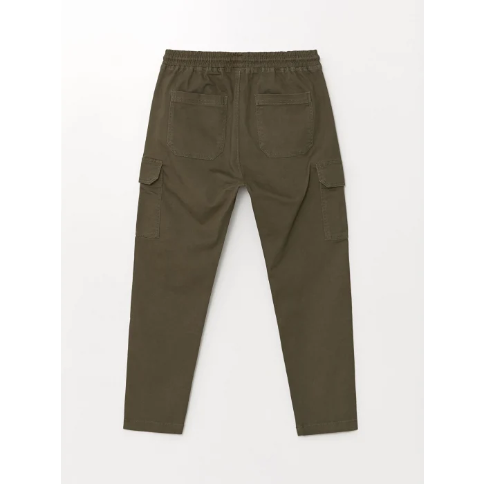 XSIDE HAKİ Standart Kalıp Gabardin Erkek Kargo Pantolon