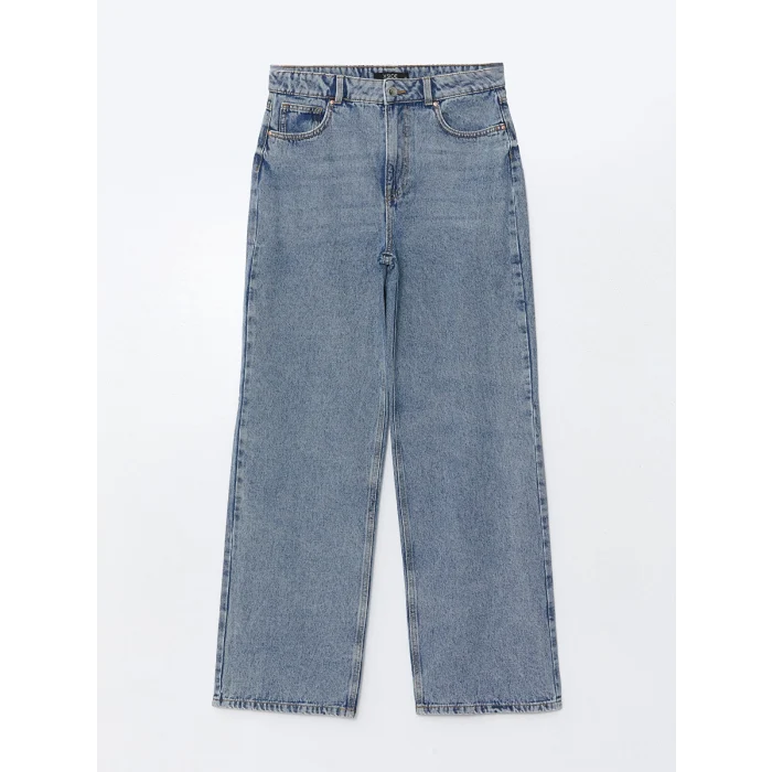 XSIDE MAVİ Wideleg Kadın Jean Pantolon