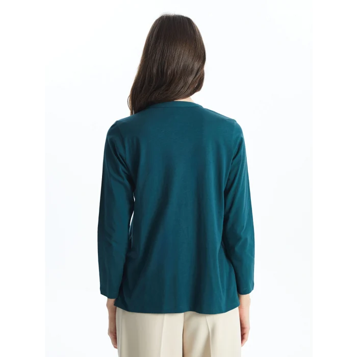 LCW Grace YEŞİL Kaçık Yaka Kadın Bluz