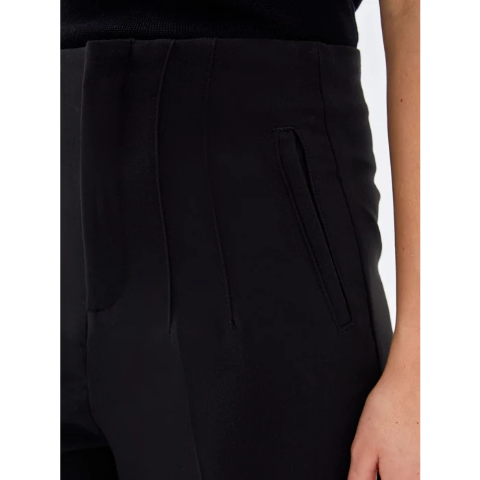 LCW Vision SİYAH Kadın Havuç Kesim Düz Pantolon