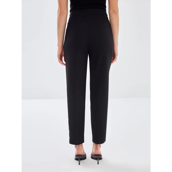LCW Vision SİYAH Kadın Havuç Kesim Düz Pantolon