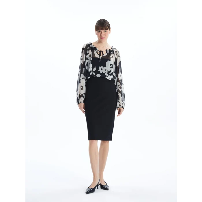 LCWAIKIKI Classic SİYAH Dar Fit Kadın Etek