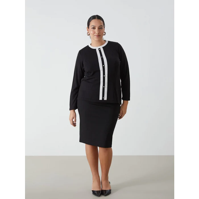 LCWAIKIKI Classic SİYAH Dar Fit Kadın Etek