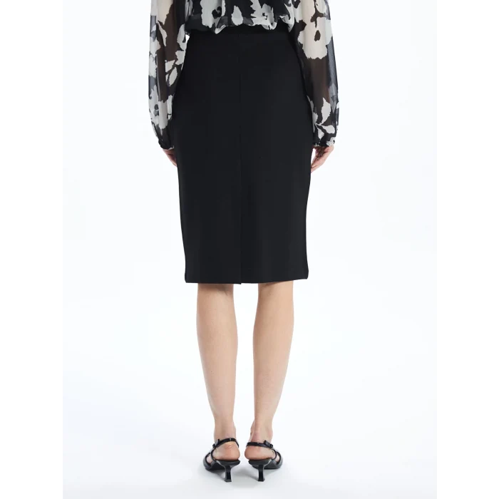 LCWAIKIKI Classic SİYAH Dar Fit Kadın Etek