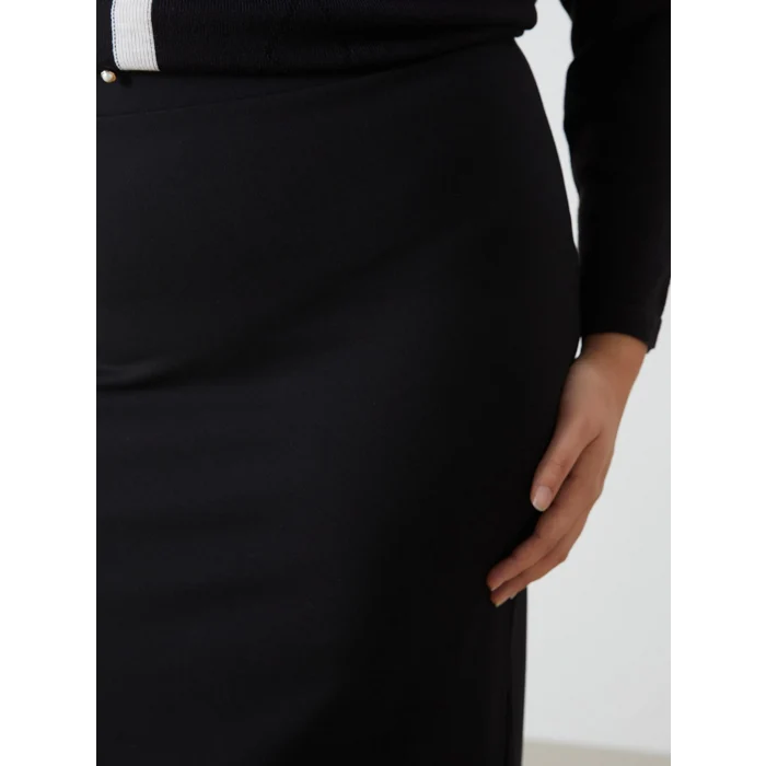 LCWAIKIKI Classic SİYAH Dar Fit Kadın Etek