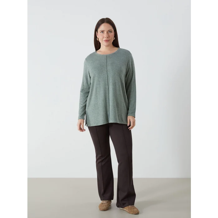 LCWAIKIKI Classic YEŞİL Bisiklet Yaka Kadın Tişört