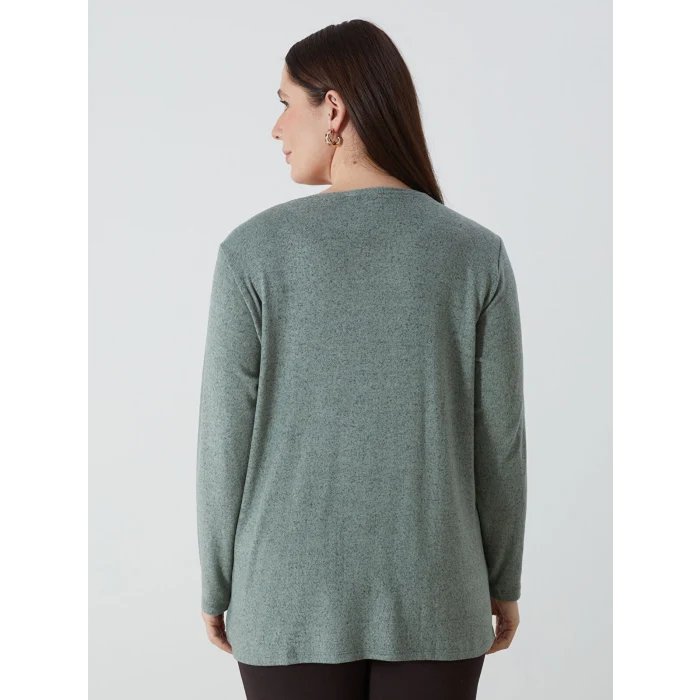 LCWAIKIKI Classic YEŞİL Bisiklet Yaka Kadın Tişört