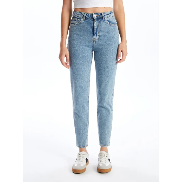 XSIDE MAVİ Mom Fit Kadın Jean Pantolon