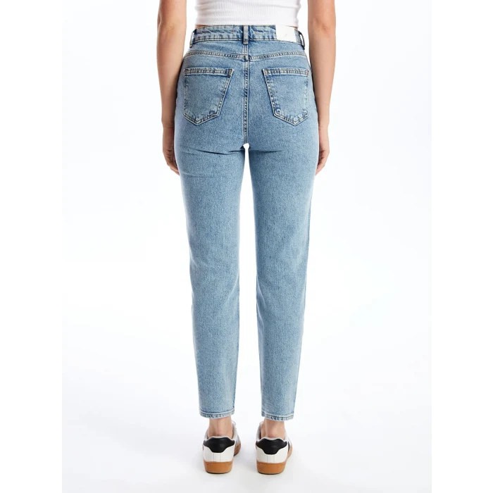 XSIDE MAVİ Mom Fit Kadın Jean Pantolon