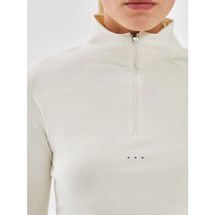 XSIDE ACTIVE EKRU Dik Yaka Reflektör Baskılı Kadın Spor Tişört