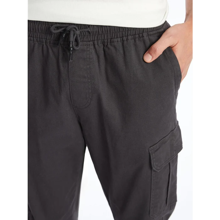 LCW Casual ANTRASİT Standart Kalıp Gabardin Erkek Kargo Pantolon