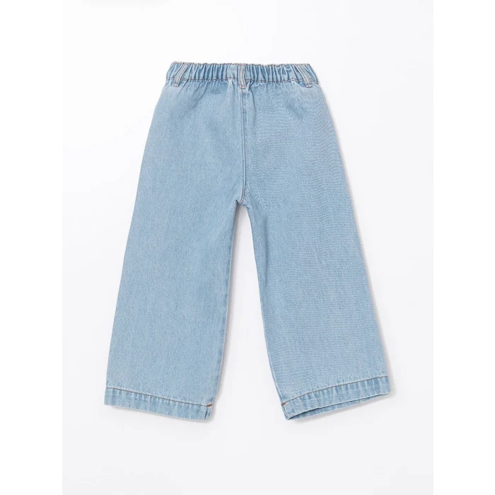 LCW Kids MAVİ Beli Lastikli Kız Çocuk Jean Pantolon
