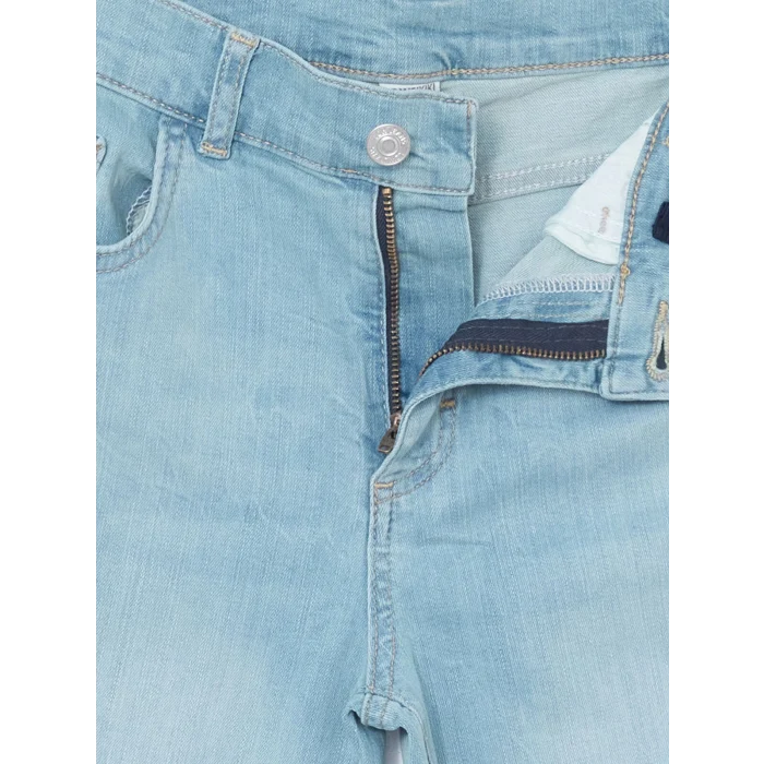 LCW Kids İNDİGO Beli Ayarlanabilir Lastikli Erkek Çocuk Jean Pantolon