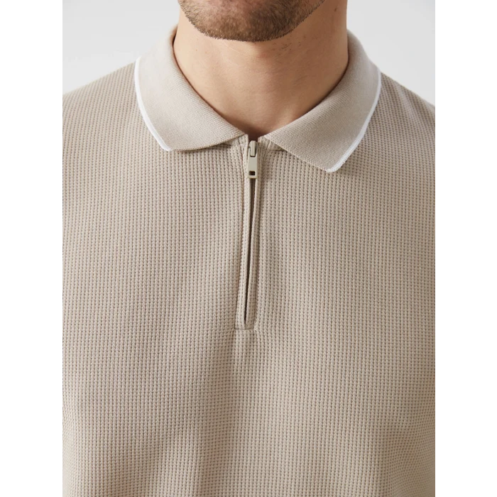 LCW Vision BEJ Polo Yaka Kısa Kollu Erkek Tişört