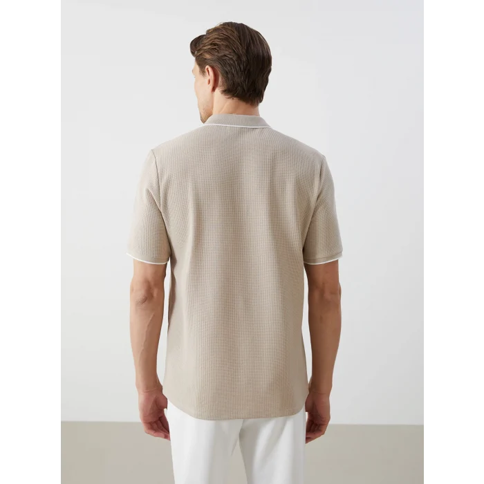 LCW Vision BEJ Polo Yaka Kısa Kollu Erkek Tişört