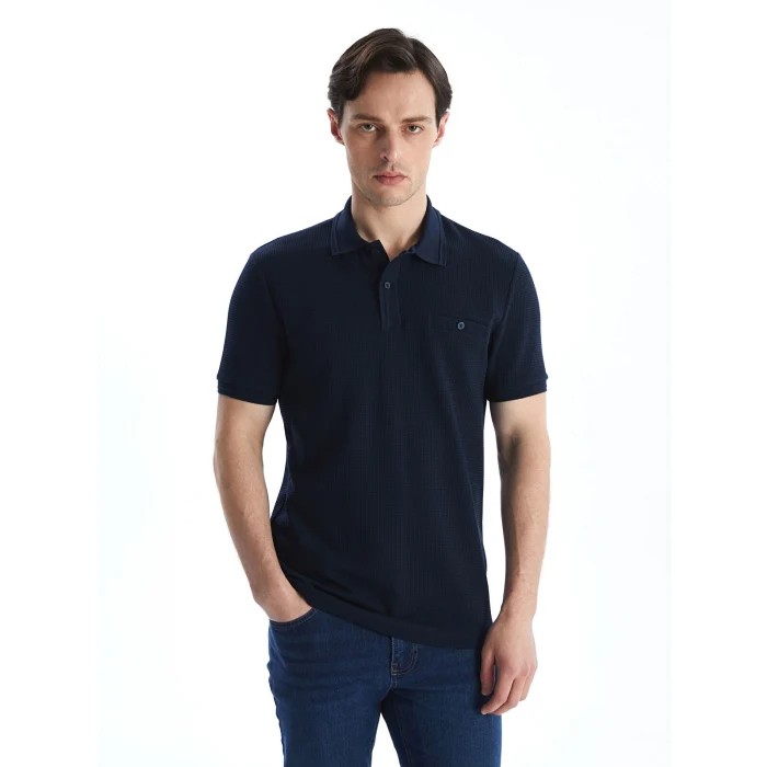 LCWAIKIKI Classic LACİVERT Polo Yaka Kısa Kollu Erkek Tişört